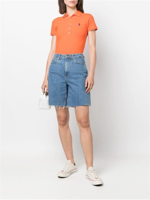Polo donna manica corta arancio POLO RALPH LAUREN | 211870245032